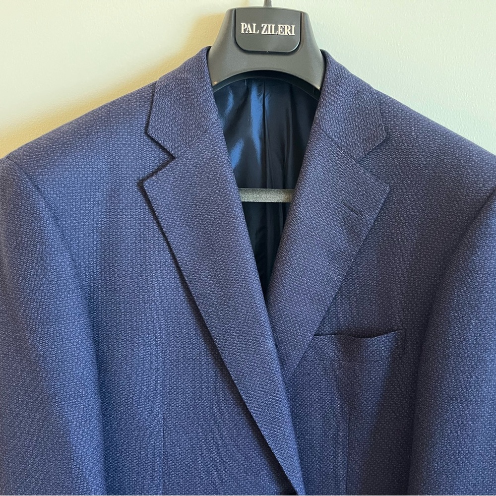 Pal Zileri Purple Sport Coat Classic Wool Blend